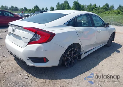 2020 Honda Civic Sport из США, поврежденный, VIN 19XFC2F89LE029986